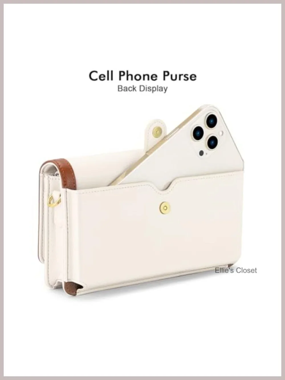 Crossbody Phone Purse Wristlet Clutch Faux Leather RFID Blocking Wallet